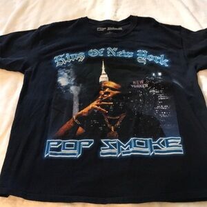 *B1G1FREE* Pop Smoke King Of New York Concert Shirt Men’s Large